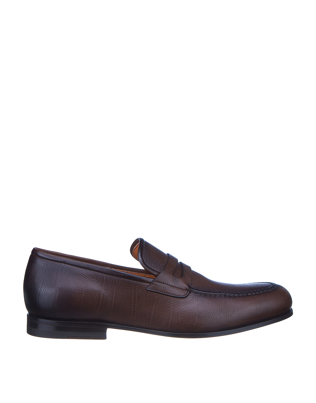Туфли коричневые мужские  Santoni SMCAG16569SA3ECGCS52-1