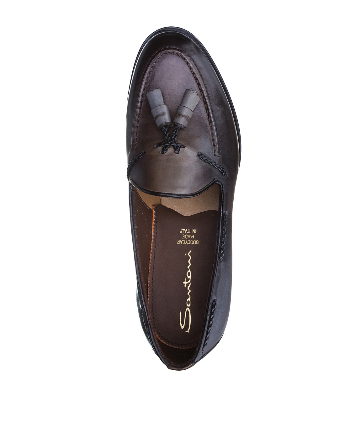 Туфли коричневые мужские Santoni S12880-10