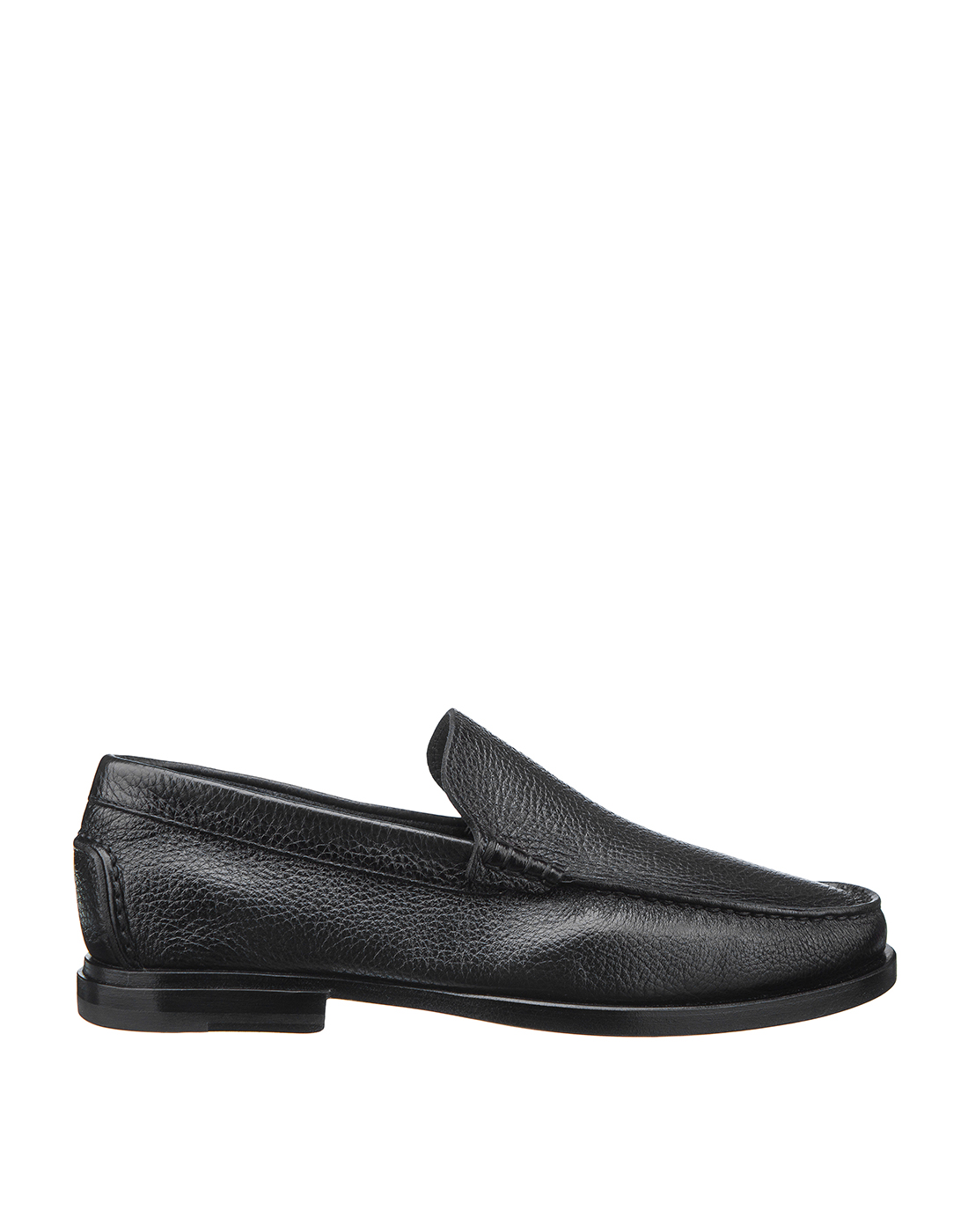 Туфли черные мужские Santoni S15539-1