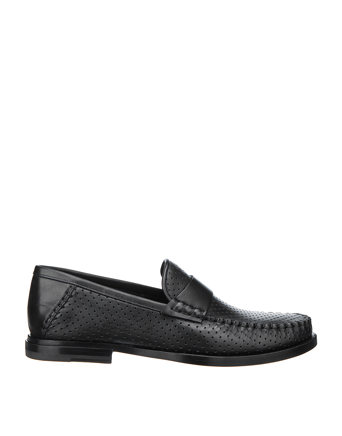 Туфли черные мужские Santoni S15540-1