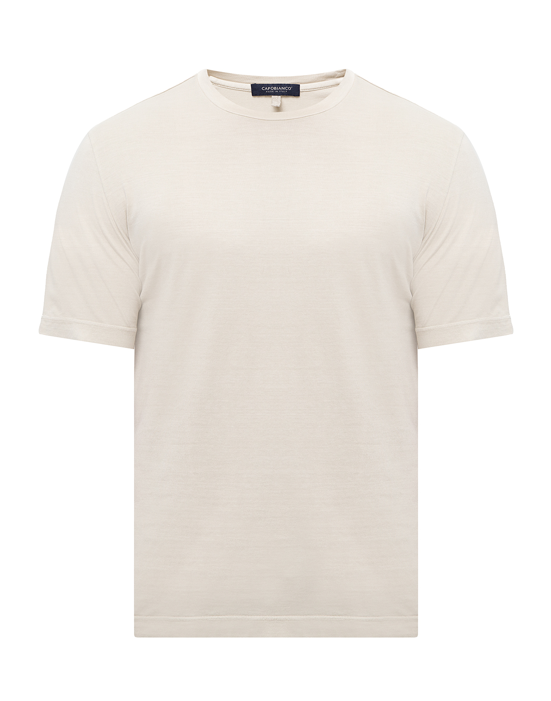 Мужская бежевая футболка Capobianco S4M660.AL01 RUBBER-1