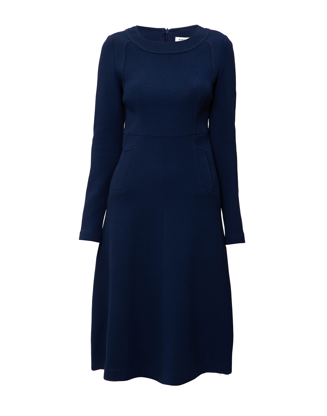 Жіноча темно-синя сукня-1