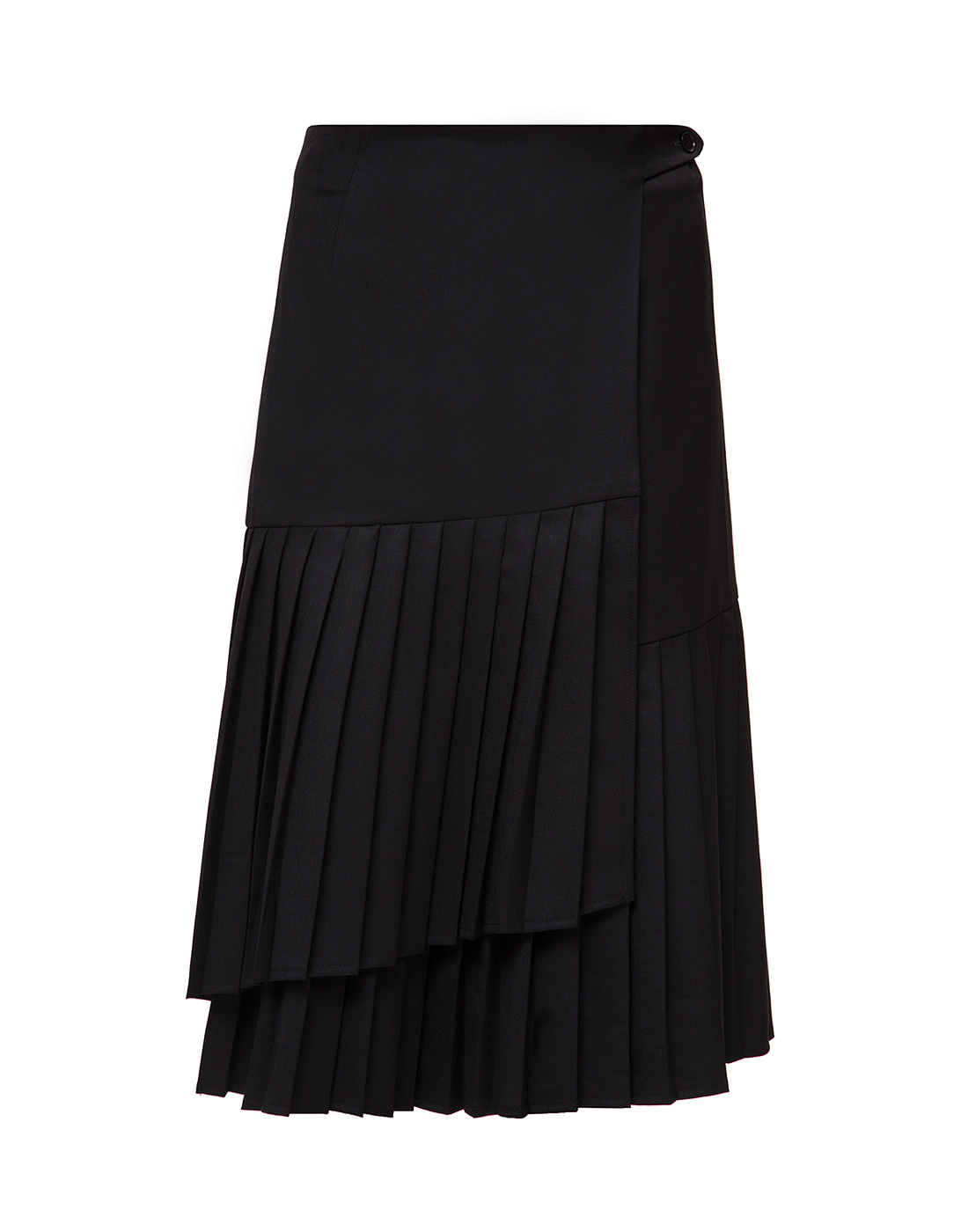 Женская черная шерстяная юбка на запах P.A.R.O.S.H. SLILIU D620293-1