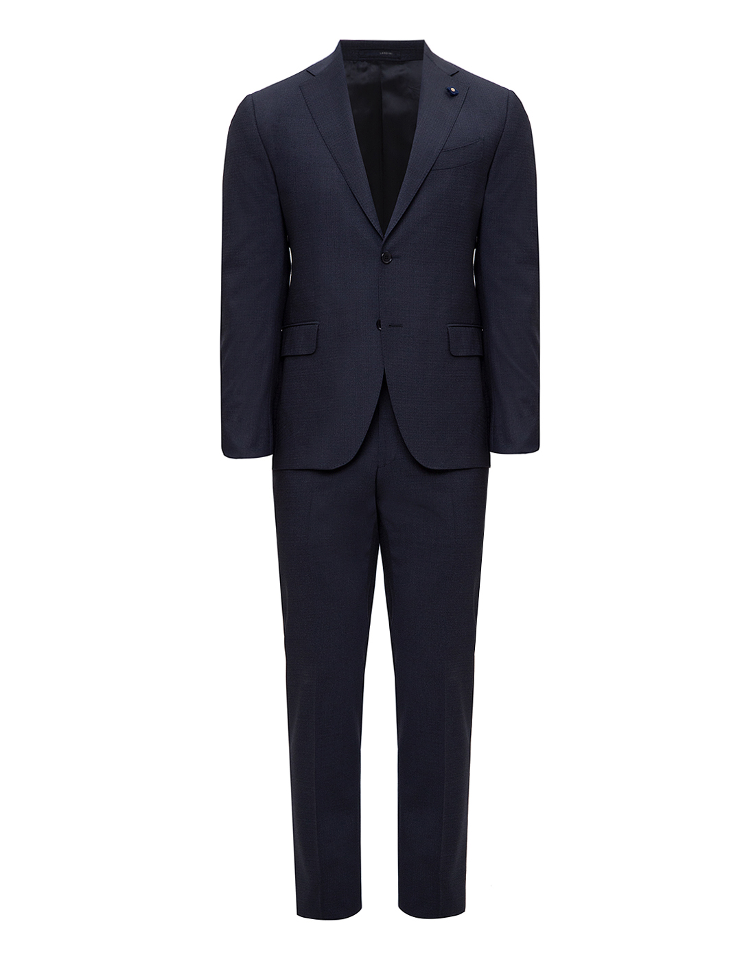 Мужской темно-синий шерстяной костюм (пиджак, брюки) Lardini SIG38432AE IGRP51488-1