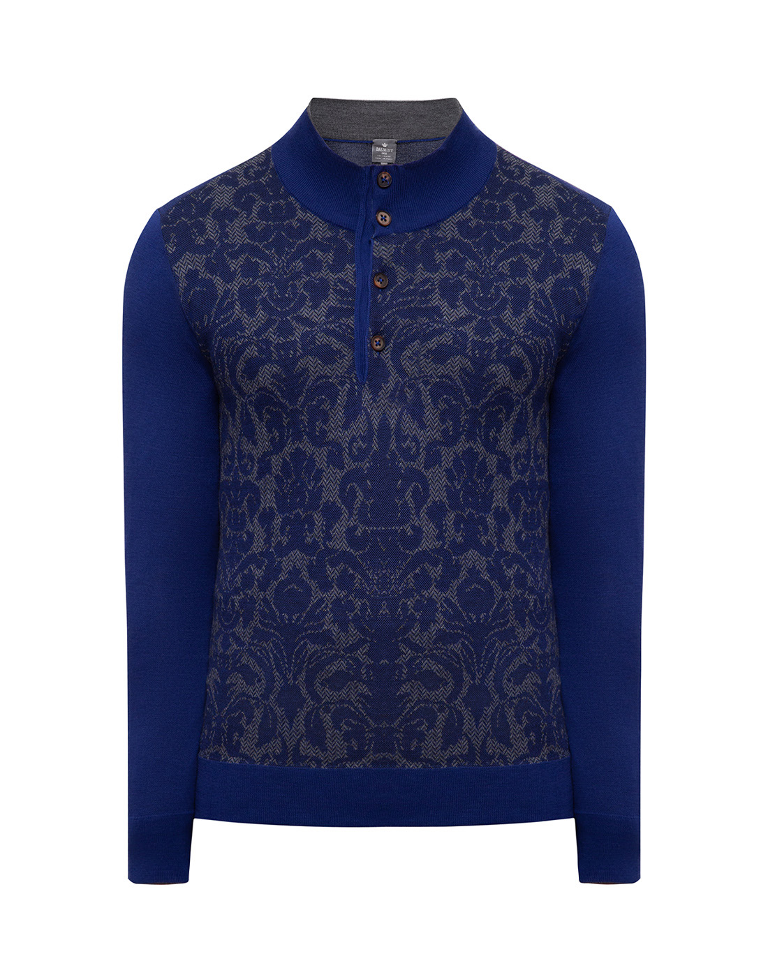 Мужской синий шерстяной свитер Dalmine S820028-1