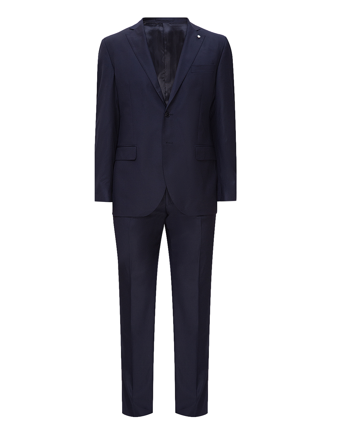Мужской темно-синий шерстяной костюм (пиджак, брюки) Lubiam S00500/04-1