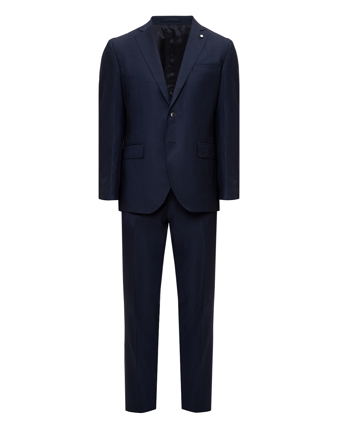 Мужской темно-синий шерстяной костюм (пиджак, брюки) Lubiam S93191/03-1