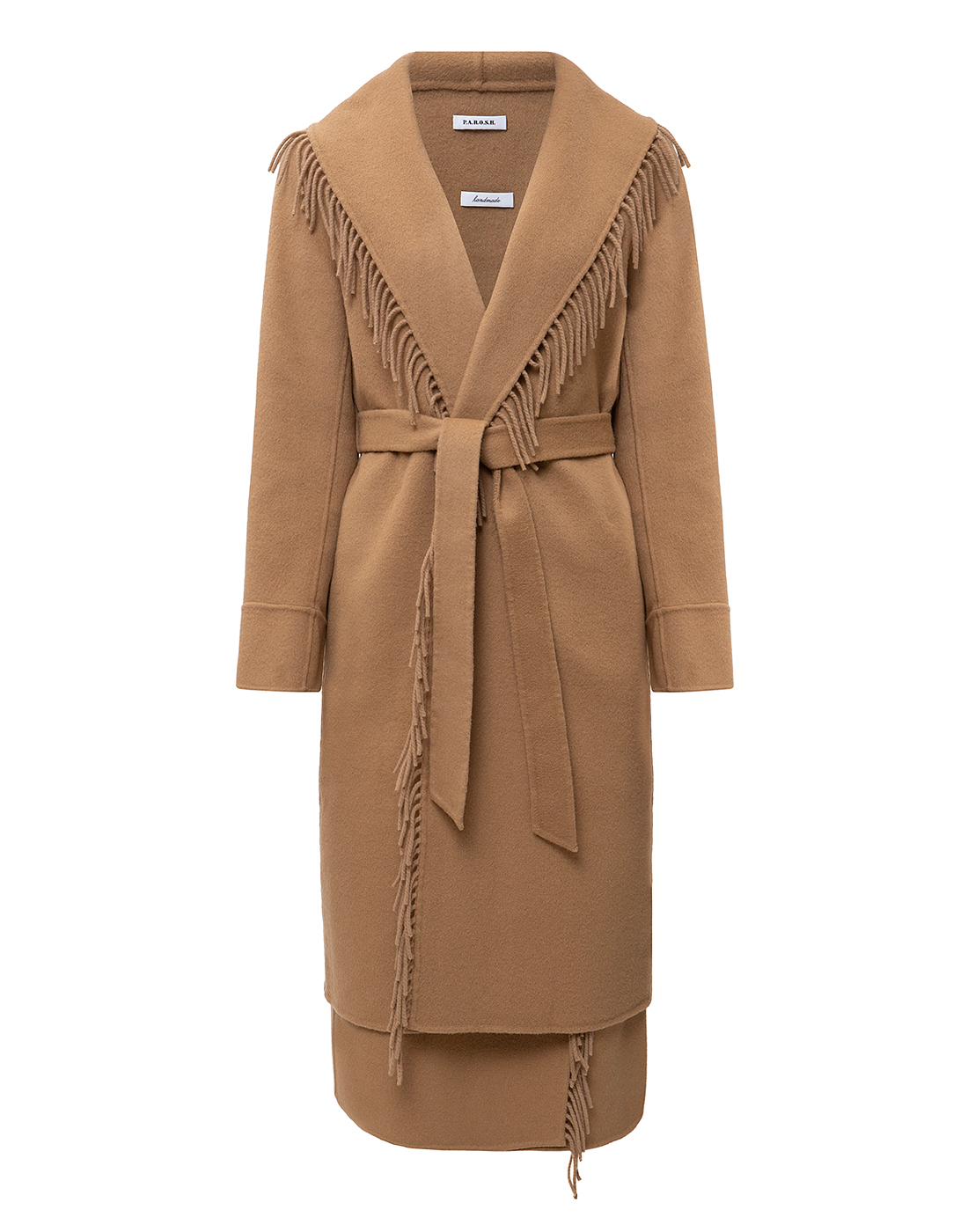 Женское бежевое шерстяное пальто P.A.R.O.S.H. SD430743-1