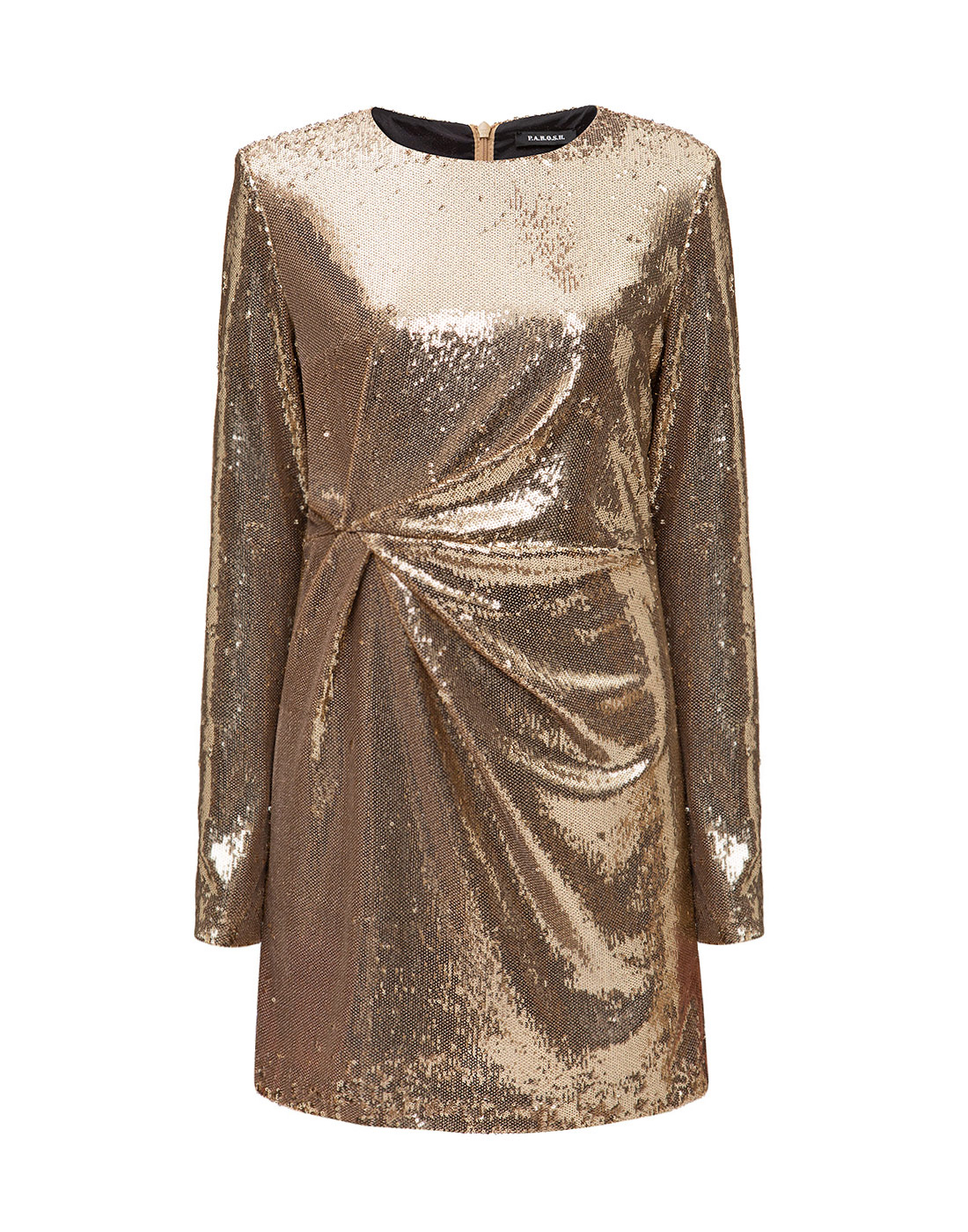 Женское золотистое платье P.A.R.O.S.H. SD731101-1