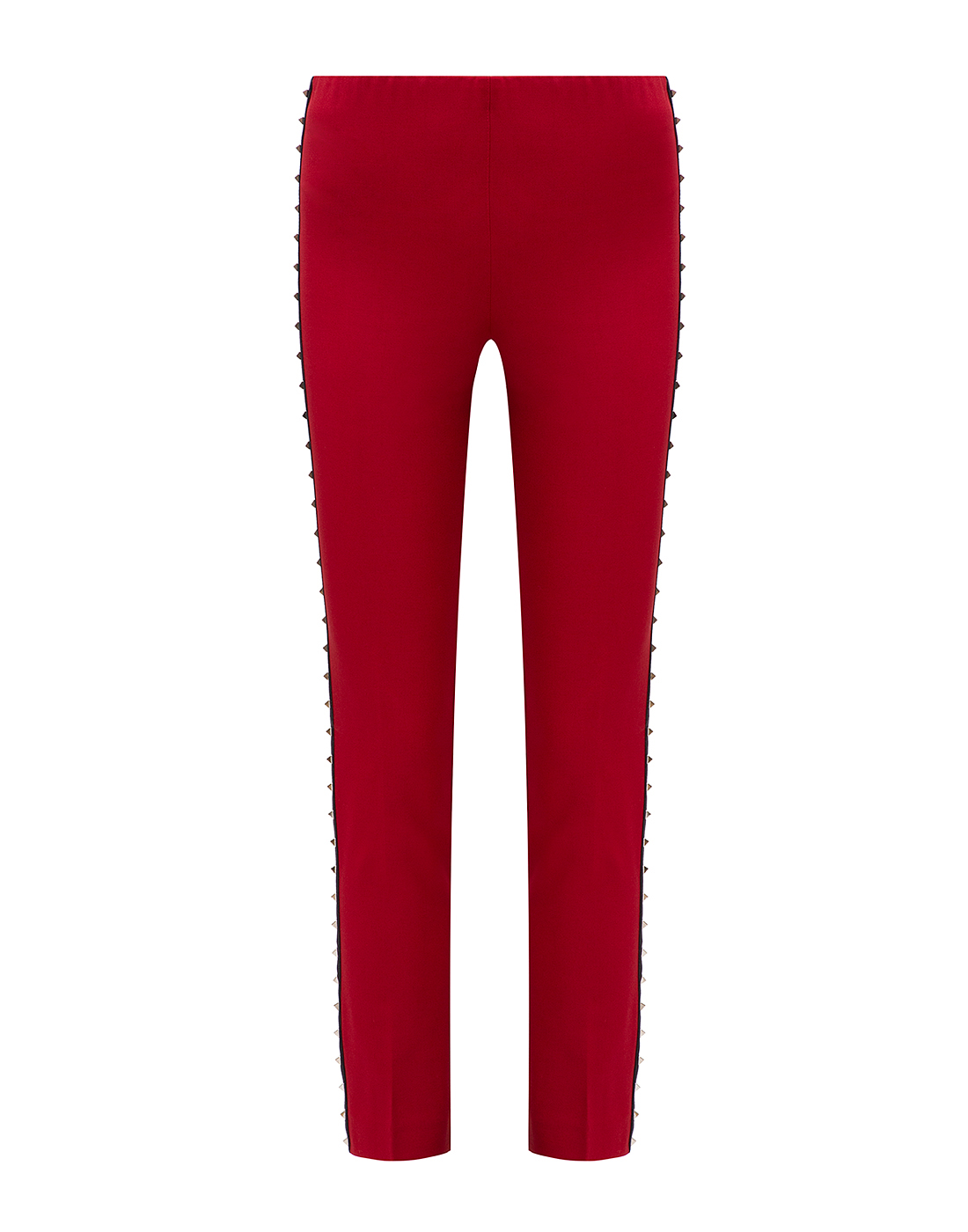 Жіночі червоні вовняні штани-1