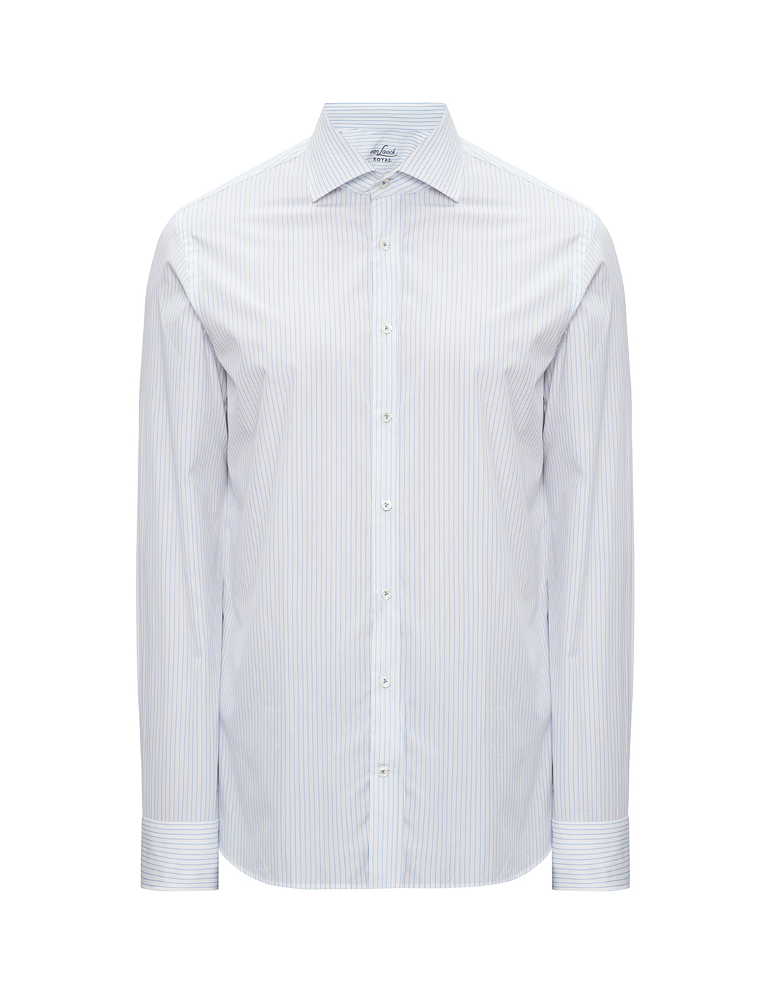 Мужская белая рубашка в полоску Van Laack S151122/720-1