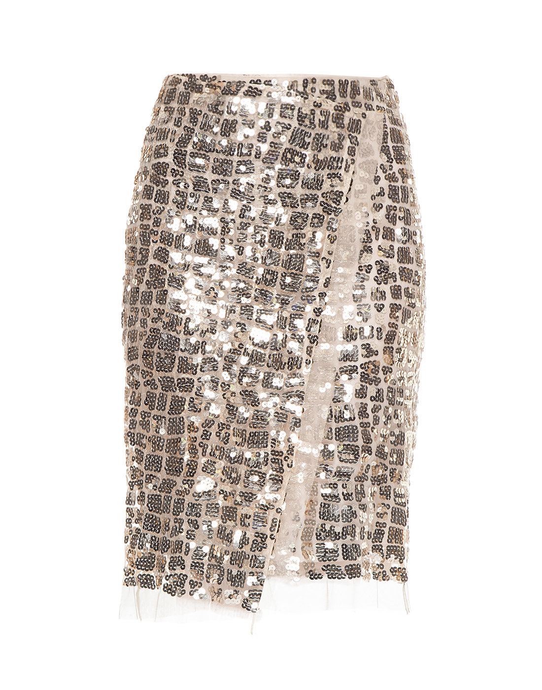 Женская золотистая юбка на запах Dorothee Schumacher S442315-1