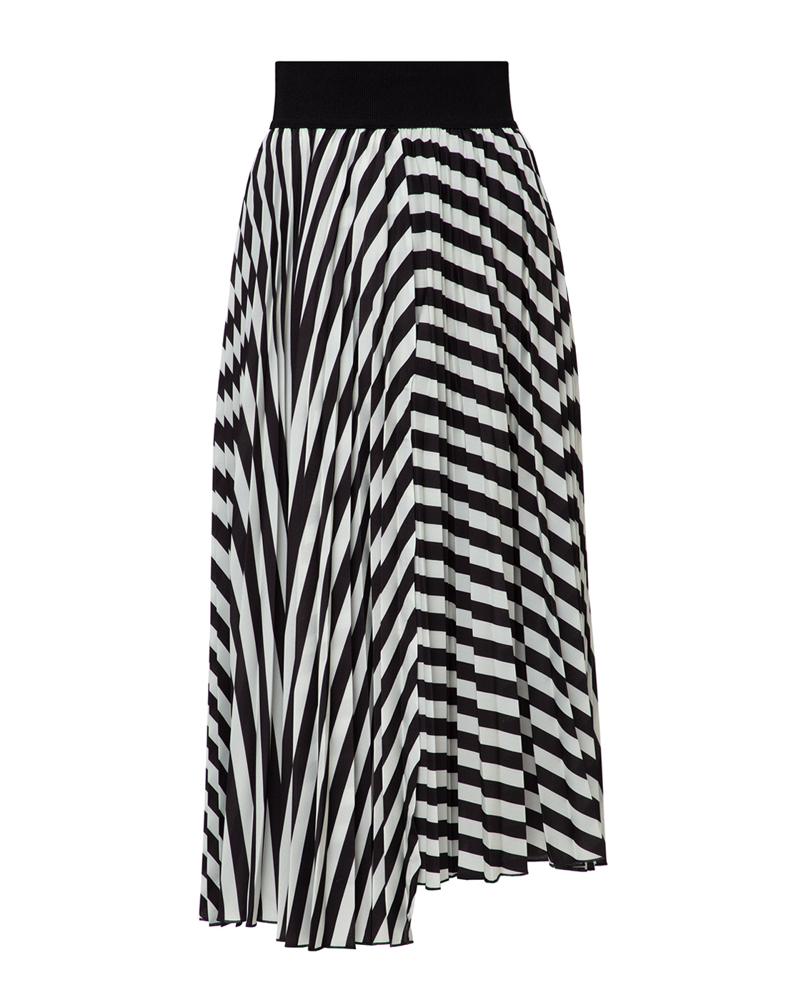 Женская черно-белая юбка плиссе Dorothee Schumacher S642505/098-1