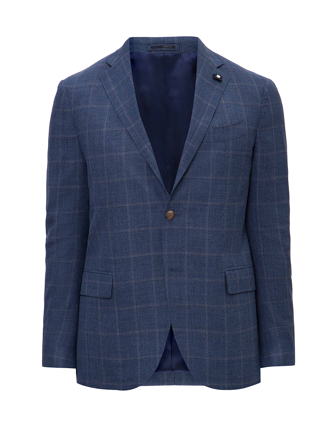 Мужской синий шерстяной пиджак Lardini SEI532AE EIC54502-1