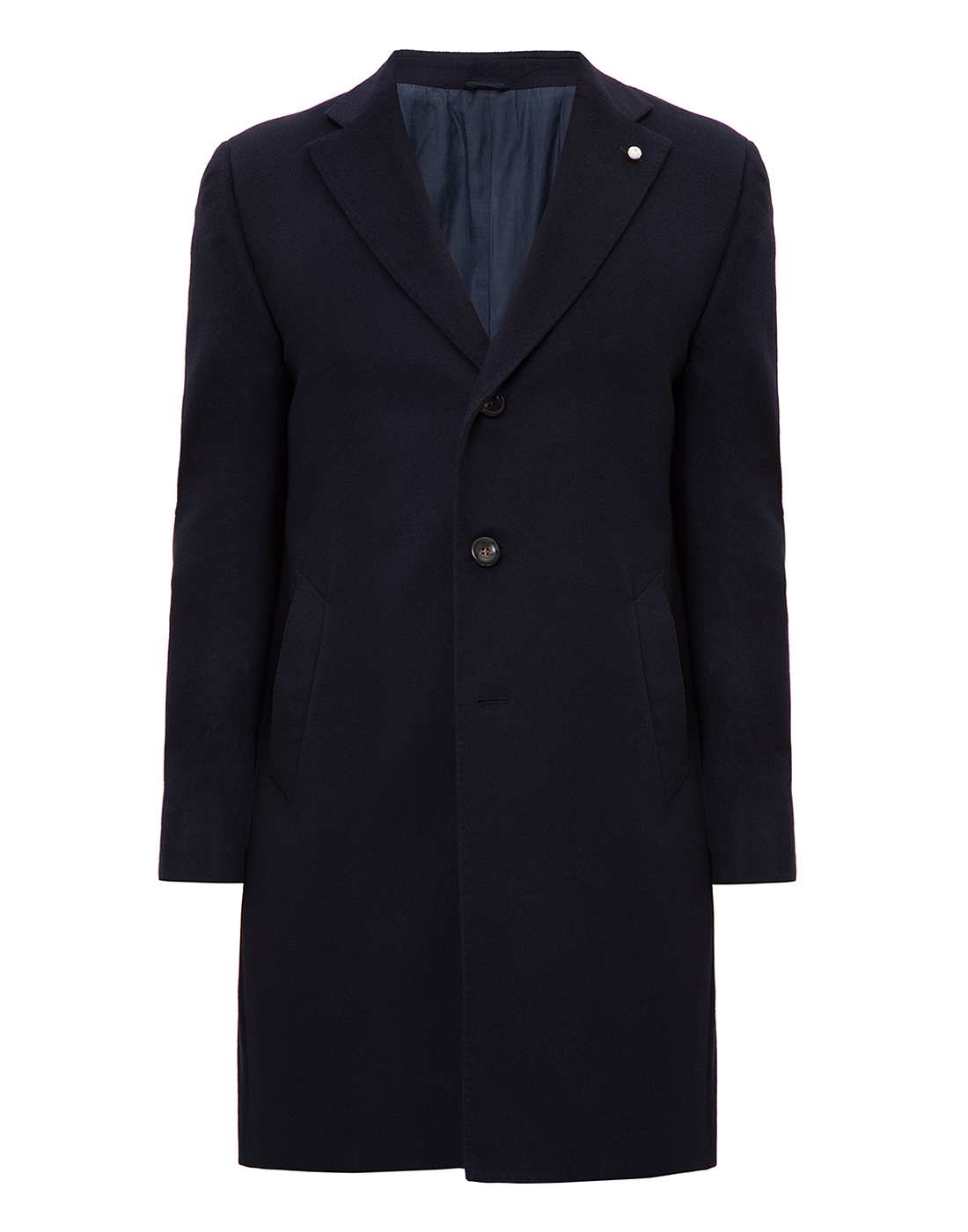 Мужское темно-синее кашемировое пальто  Lubiam S97024/07-1