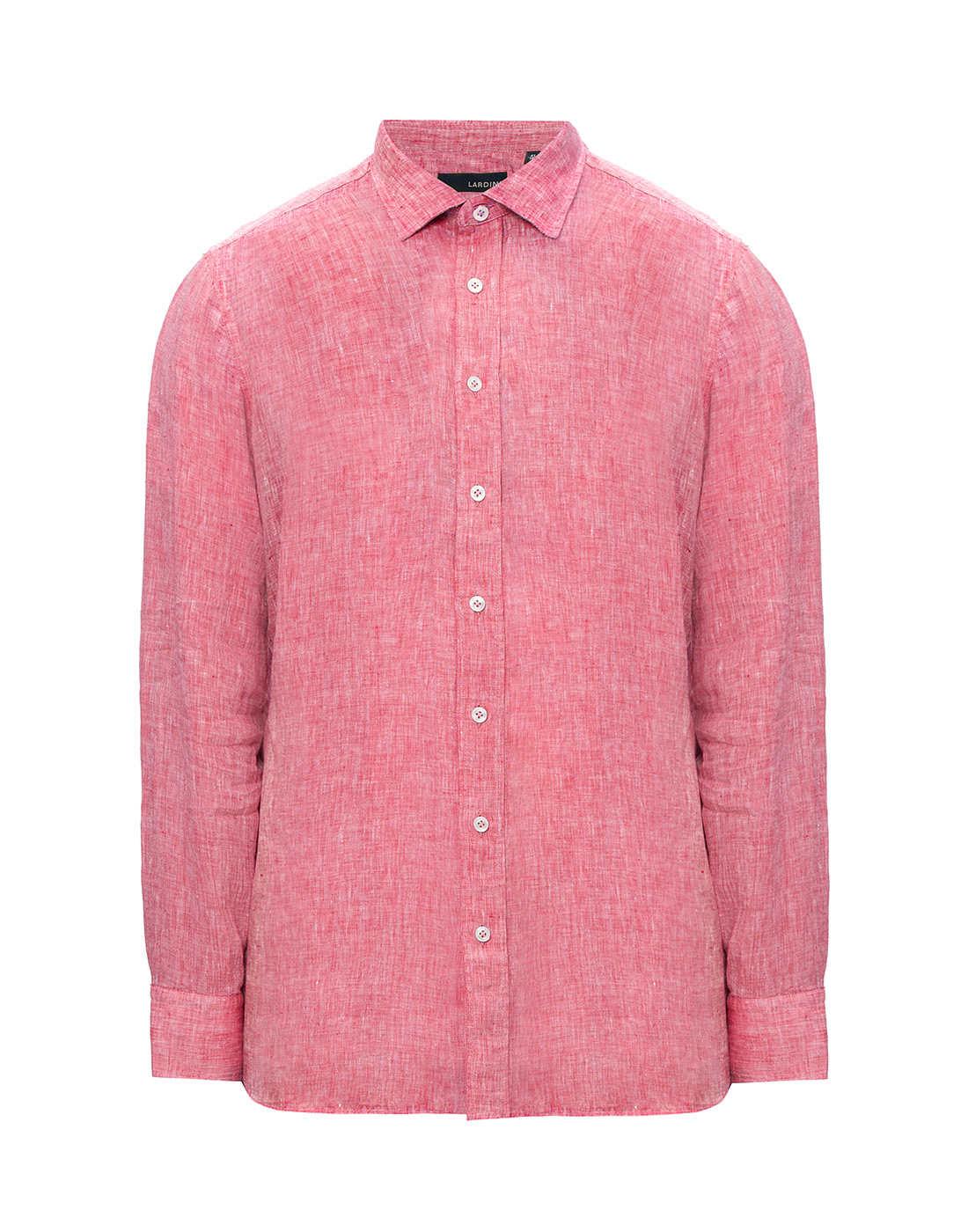 Мужская красная льняная рубашка Lardini SEIDANTE CNC2014 600-1