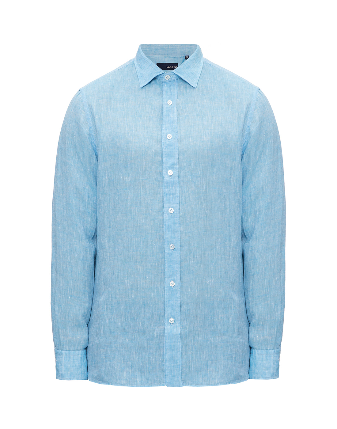 Мужская голубая льняная рубашка Lardini SEIDANTE CNC2014 810-1